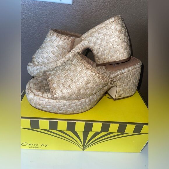 Circus NY by Sam Edelman Women's Ilyse Heeled platform Sandal mule size 9 - Picture 1 of 7